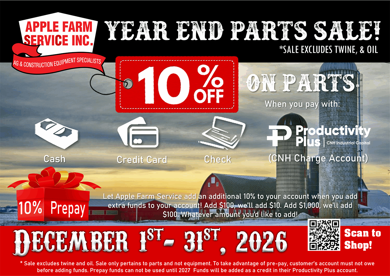 Year End Parts Sale